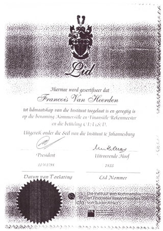 Membership Certificates _ FvHeerden _ 7855