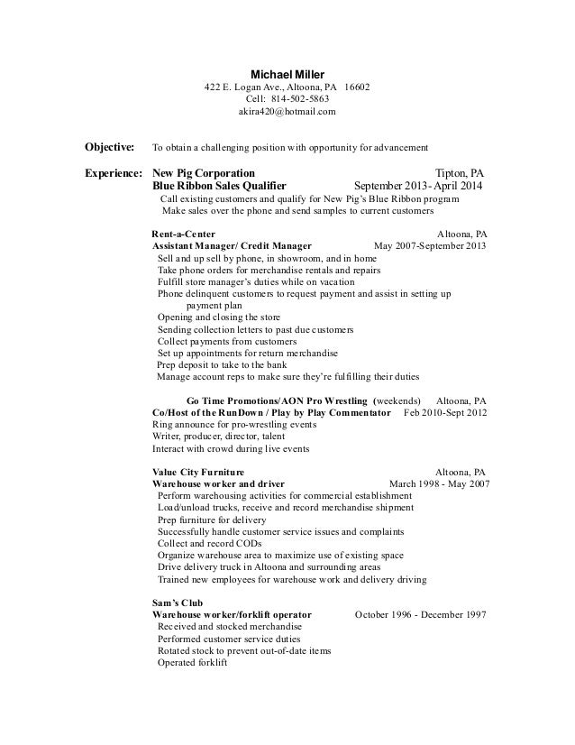 Michael Miller Resume Apr 2014