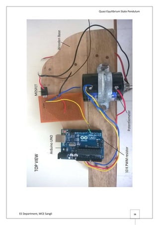 Quasi Equilibrium State Pendulum
EE Department, WCE Sangli 16
 