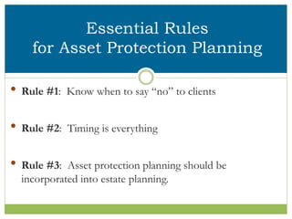 Asset Protection Planning Strategies | PPTX