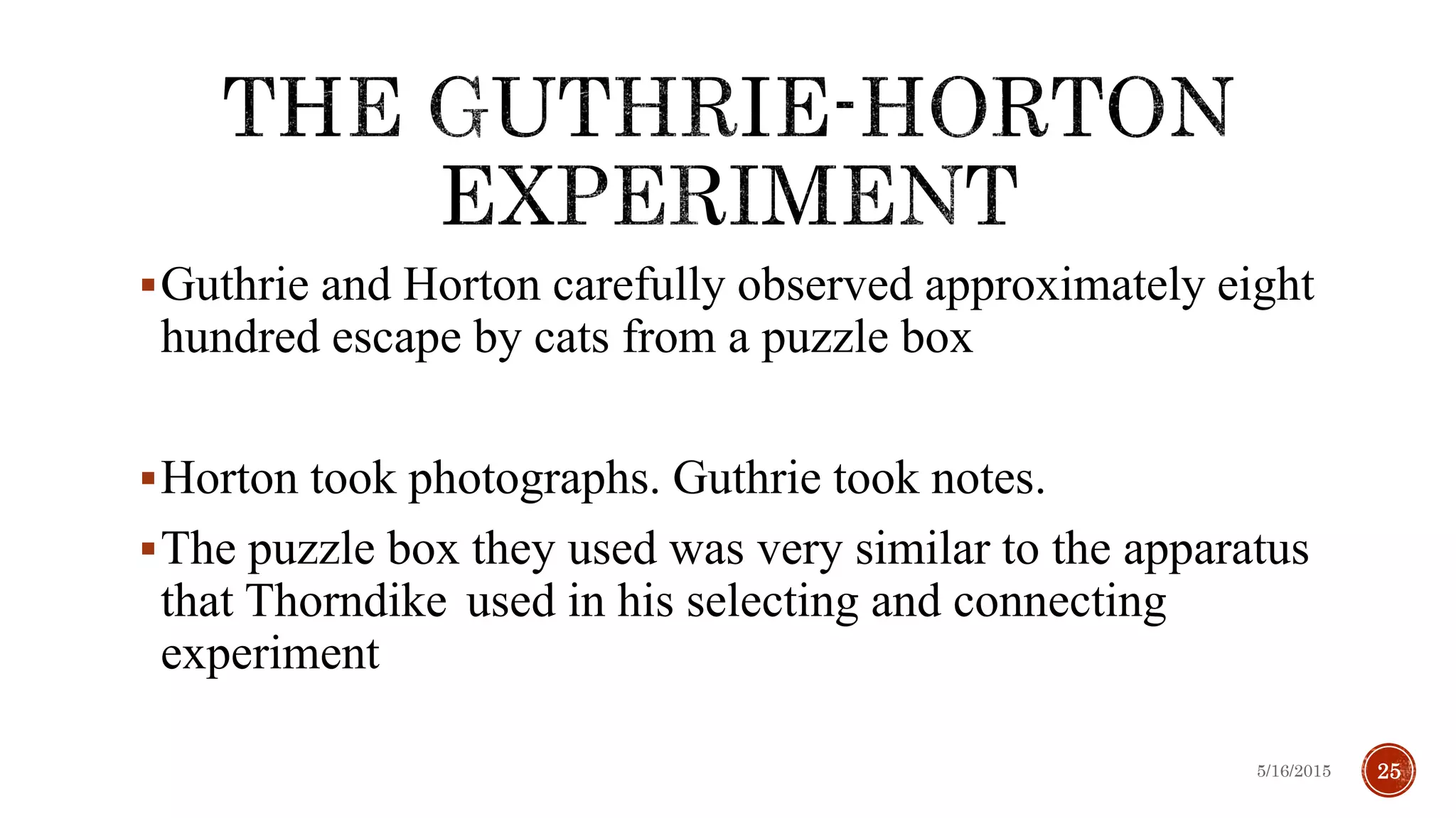 GUTHRIE’S CONTIGUOUS CONDITIONING | PPTX