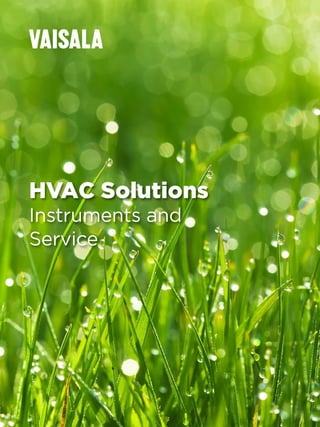 HVAC Solutions
Instruments and
Service
 