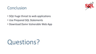 SQL Injection | PPT