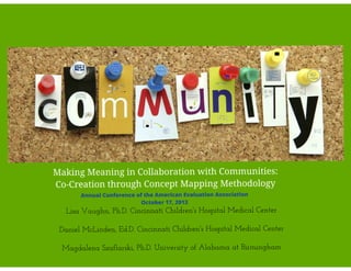 Making meaning in collaboration with communities: Co-creation through concept mapping methodology