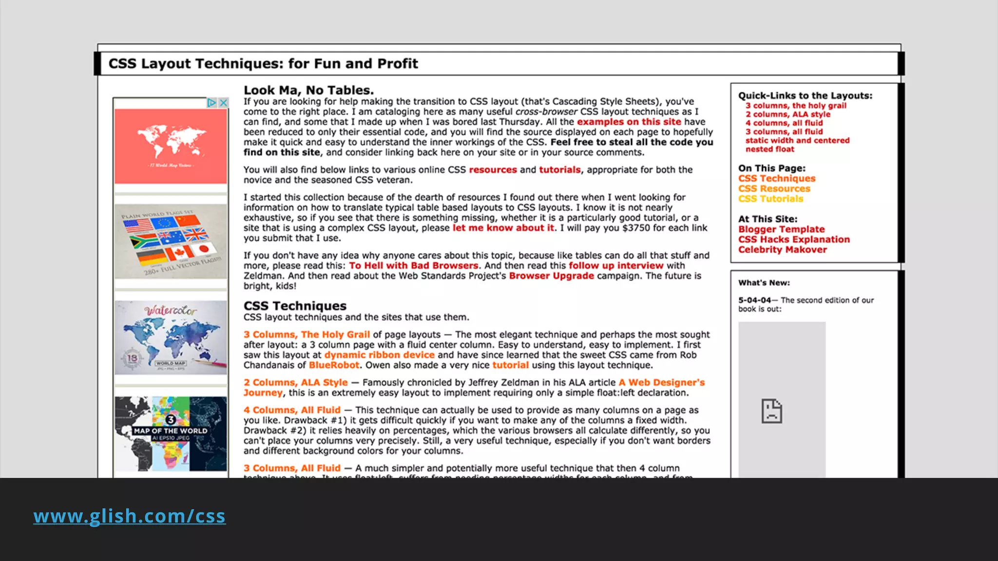 www.glish.com/css
 