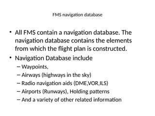 Fms Database Comprehensive Overview of Flight Management Systems: Functions ...