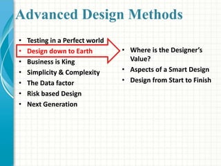 Advanced Test Design Methods | PPTX