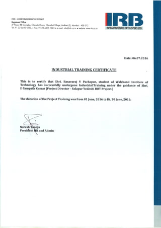 Certificate_Basavaraj V Pachapur