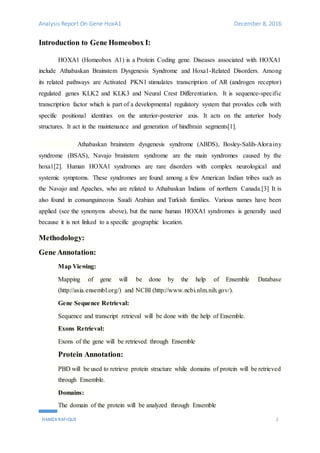 HoxA1 By Ensembl 2 | DOCX