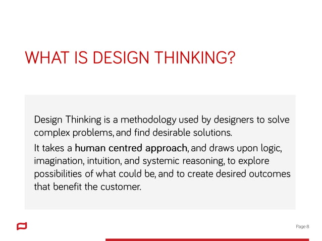 Customer led innovation and design thinking | PDF