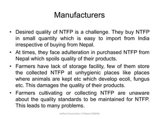 Situation Analysis of Non Timber Forest Product (NTFP) at District ...