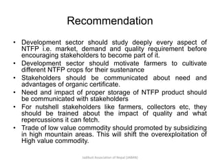 Situation Analysis of Non Timber Forest Product (NTFP) at District ...