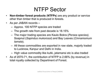 Situation Analysis of Non Timber Forest Product (NTFP) at District ...