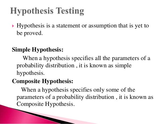 what is hypothesis testing in econometrics