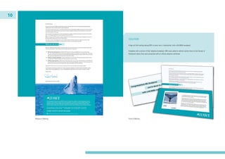 10
SOLUTION
A 6pp roll fold mailing asking MPs to enter into a ‘relationship’ with a 64,000lb humpback.
Complete with a picture of their adoptive humpback, MPs were asked to attend a photo shoot at the Houses of
Parliament where they were presented with an official adoption certificate.
Reverse of Mailing Front of Mailing
 