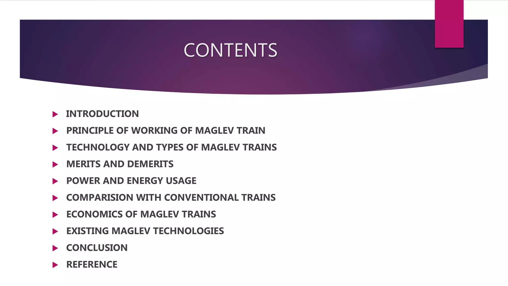 Maglev Train | PPTX