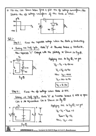 Analog electronics Circuits Notes written by Arun Kumar G, Associate Professor, Dept. of E&C, STJIT, Ranebennur, Karnataka, INDIA. Slide 135