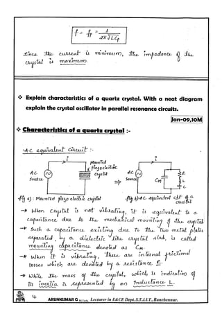 Analog electronics Circuits Notes written by Arun Kumar G, Associate Professor, Dept. of E&C, STJIT, Ranebennur, Karnataka, INDIA. Slide 455