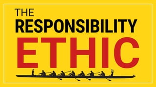 THE
RESPONSIBILITY
ETHIC
 