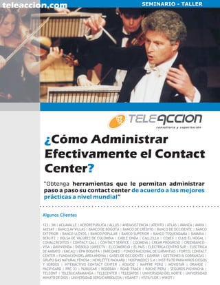 Administración Efectiva de Contact Center