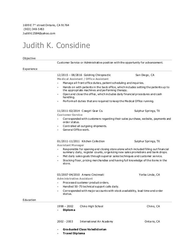 Judis Resume 2016