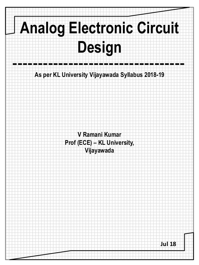 35 New Analog ic design syllabus for New Project