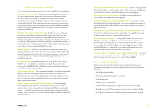 2	

Realización de envíos y creatividad

En el momento de realizar nuestros envíos vía email debemos considerar:
Evitar los filtros antispam → Los filtros anti spam de los proveedores

de correo generalmente puntúan los correos que reciben en función
de varios criterios, y cuando se sobrepasa un determinado umbral
(normalmente 10 puntos de spam) marcan el correo como no deseado
(spam) y lo eliminan. Para asegurarse que sus correos no son marcados
como spam y lleguen a sus suscriptores, evite utilizar palabras como free,
gratis, $$$$, €€€€, o descuento, tanto en el campo “Asunto” como en el
contenido del mensaje.
Maximizar las tasas de click-through → Muchas veces se olvida que

los enlaces sean evidentes minimizando la invitación a hacer clic. La
mayoría de expertos en usabilidad recomiendan utilizar enlaces en
formato texto plano, de color azul y subrayado, esto facilita a los usuarios
su identificación y permite un mayor número de conversiones. Además, si
existen cabeceras o imágenes, estas deben incluir enlaces que indiquen al
pasar sobre el mismo la posibilidad de hacer clic.
Personalización → Si hemos construido adecuadamente nuestra base

de datos tendremos el nombre de la persona. Incluir el mismo dentro del
campo Asunto invitará a la acción y provocará cercanía y conocimiento.
La primera barrera a romper es la apertura y la personalización nos
ayudará a superarla.
Facilitar la baja → En cumplimiento de la Ley de Protección de datos,

la LSSI-CE y para luchar contra el spam, siempre hay que dar a los
usuarios la posibilidad de darse de baja de nuestras listas de distribución,
o modificar sus datos de contacto.
Confirmación del alta → Para transmitir seriedad y confianza al receptor

Se debe ser consistente en el estilo y diseño → Usar la misma plantilla

de newsletter para los comunicados hará que los usuarios se familiaricen
con un diseño concreto e identificarán mejor nuestra empresa.
Constancia en la comunicación → Al definir una periodicidad se

crea también una obligación para respetarla.

El asunto dispone de un segundo de atención → Cuando un correo
llega al buzón de entrada, dispone de tan solo un segundo para captar la
atención de quien lo recibe. Redactar un Asunto atractivo es clave para
lograr aperturas.
Animar a la suscripción con un Freebie o elemento gratuito → Un

documento exclusivo para usuarios registrados es un gancho único que
ayuda a romper la barrera y anima a la suscripción.
Panel de previsualización → La mayoría de clientes de correo como

Outlook o los clientes de Web mail como Hotmail, Gmail o Yahoo,
permiten previsualizar parte del contenido antes de abrir los correos,
la mayoría de las veces las imágenes no se descargan sin la acción del
usuario. Debemos ser capaces de crear cabeceras lo suficientemente
interesantes para que los usuarios abran los correos.
Incluir siempre un mensaje sobre política de privacidad → Incluir un

mensaje o enlace a tu política de privacidad y si los contenidos se pueden
distribuir bajo “creative commons” o tienen “Copy Right”.
3	

Análisis y reporting.

Dentro de toda acción de email marketing deben de contemplarse
los siguientes parámetros que nos ayudarán a saber el éxito de nuestras
acciones:

deben usarse mecanismos de confirmación del alta. Al introducir la
dirección de correo en el formulario de alta, el usuario recibe un correo
con un enlace de confirmación, al seleccionarlo se registra en la base de
datos como nuevo usuario.

→→

Total Mensajes enviados.

→→

Porcentaje mensajes devueltos o erroneos.

→→

Tasa de apertura.

Martes y Miércoles los días de mayor apertura → Varios estudios

→→

Tasa de ClickThroughRate.

→→

Número de passalongs (Veces que un email ha sido reenviado).

→→

Tasa de conversión (Porcentaje conversión sobre un objetivo dado).

→→

ROI (Retorno de inversión al haber definido un valor de la acción).

han concluido que el mejor día para el envío de correos es el martes o
miércoles. Los lunes se acumulan muchos emails del fin de semana y los
jueves y viernes los internautas, sobre aquellos que se conectan desde su
trabajo – que son mayoría - suelen estar demasiado ocupados cerrando los
temas pendientes.

99

 