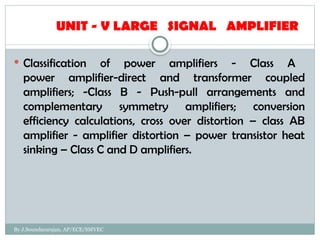 Transforme Sinking Ananlog Electronics Circuits use of types | PPTX