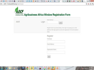 Introduction to the Africa Enterprise Challenge Fund (AECF) | PPT