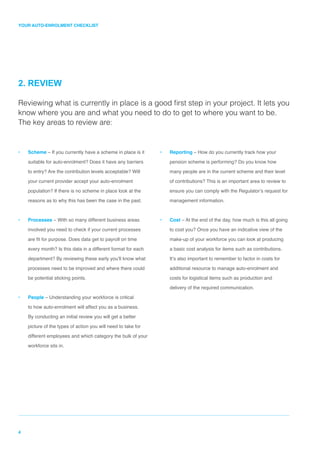 Auto-enrolment checklist | PDF