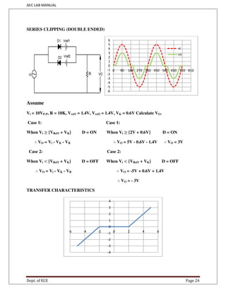 Aec manual for III SEM ECE Students VTU | PDF