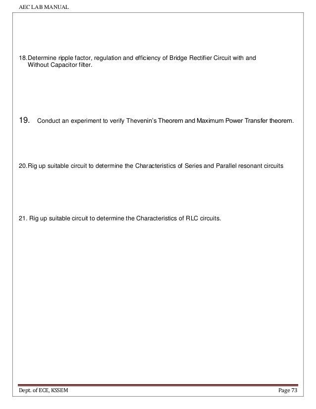 Bridge Rectifier Lab Manual - Download Free Apps