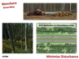 44% Reduction in Disturbance Area
                  ROW




       Minimize Disturbance
 