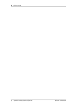 A Troubleshooting
54 Arcsight Express Configuration Guide ArcSight Confidential
 