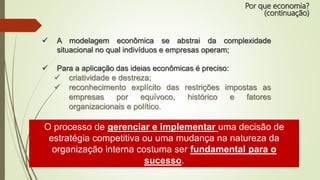 A economia da estratégia | PPTX