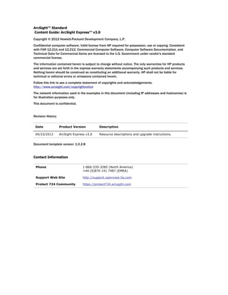 Standard Content Guide for ArcSight Express w/ CORR-Engine v3.0 | PDF