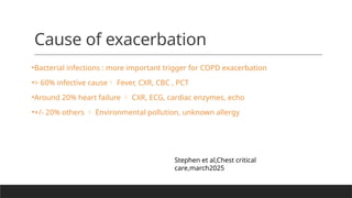 Acute exacerbation of chronic obstructive pulmonary disease | PPTX