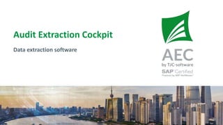 Audit Extraction Cockpit
Data extraction software
 