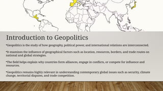 Geopolitics Rudolf A brief and detailed study on the topic Geopolitics | PPTX