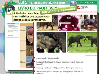 48 | 49 Actividades de  carácter construtivista  que proporcionam  aprendizagens significativas. 