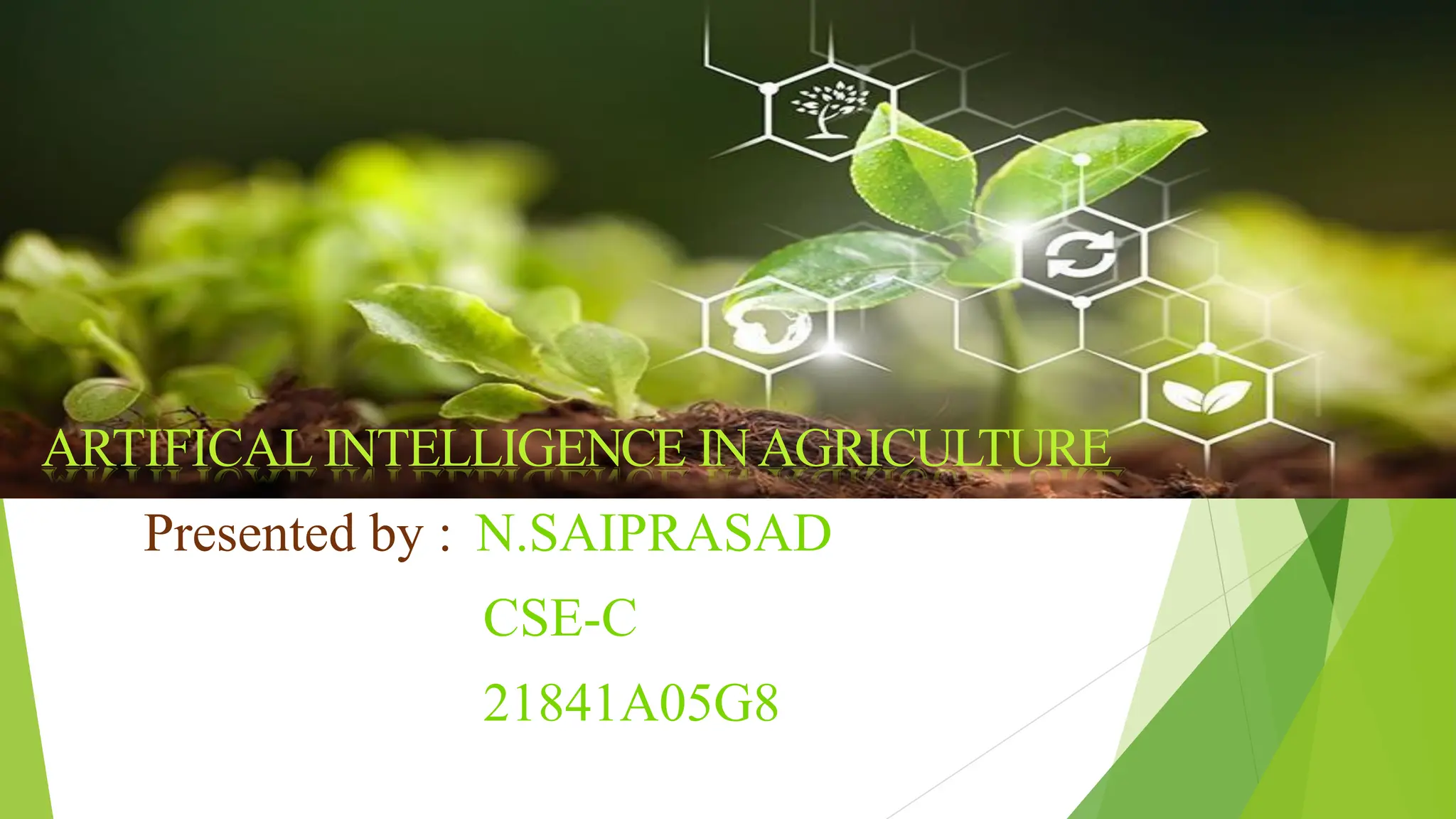 ppt on artificial intelligence in agriculture | PDF