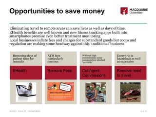 Opportunities to save money
12 of 13OFFICE I FACULTY I DEPARTMENT
EHealth Remove Fees Cut Agent
Commissions
Remove need
to...