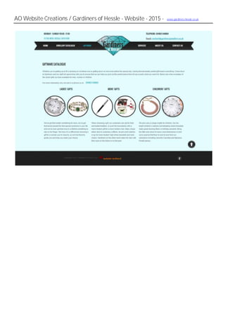 AO Website Creations / Gardiners of Hessle - Website - 2015 - www.gardiners-hessle.co.uk
 