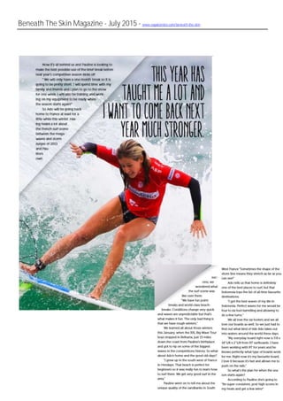 Beneath The Skin Magazine - July 2015 - www.vagabondco.com/beneath-the-skin
 