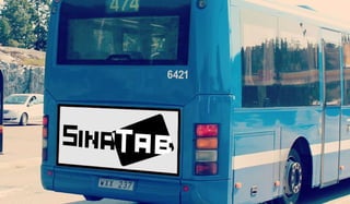 SinaTab Logo bus Mock-up
