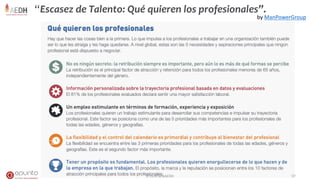 “Escasez de Talento: Qué quieren los profesionales”.
by ManPowerGroup
#ThinkTankAEDH 37
 