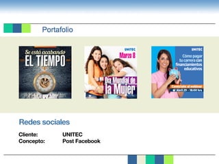 Cómopagar
tucarreracon
financiamientos
educativos
Conéctate al webinar
Abril 29 • 18:00 hrs
Redes sociales
Cliente:			UNITEC
Concepto:		 Post Facebook
Se está acabando
EL TIEMPO
Marzo 8
Día Mundial de
la Mujer
 