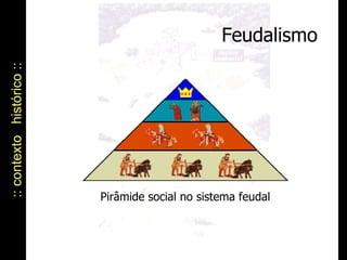 Feudalismo :: contexto  histórico :: Pirâmide social no sistema feudal 