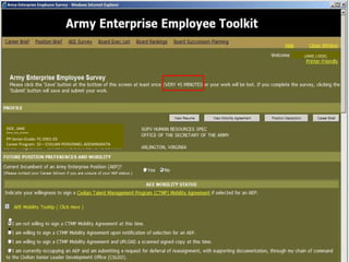 ( JANE.J.DOE ) DOE, JANE ***-**-**** PP-Series-Grade: YC-0301-03 Career Program: 10 – CIVILIAN PERSONNEL ADEMINSRATN 