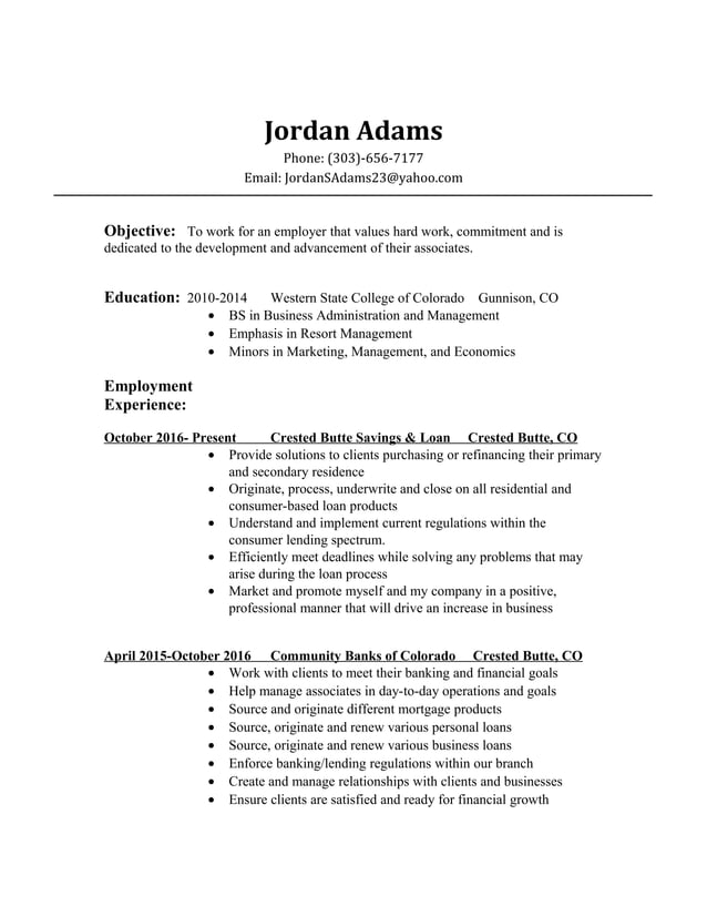 Jordan Resume PDF - Jordan Resume 1 638 